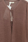 SWAYING/KNIT seamless tie long-sleeved cardigan SW24SS1T70 dirty pink PS77